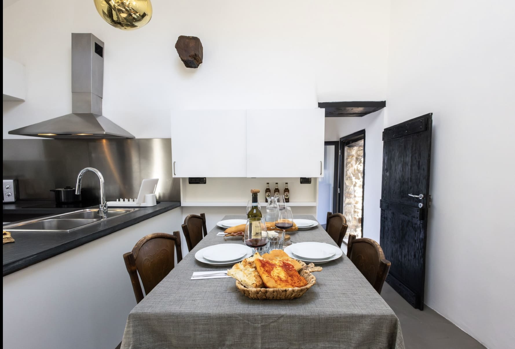 Kitchen and table